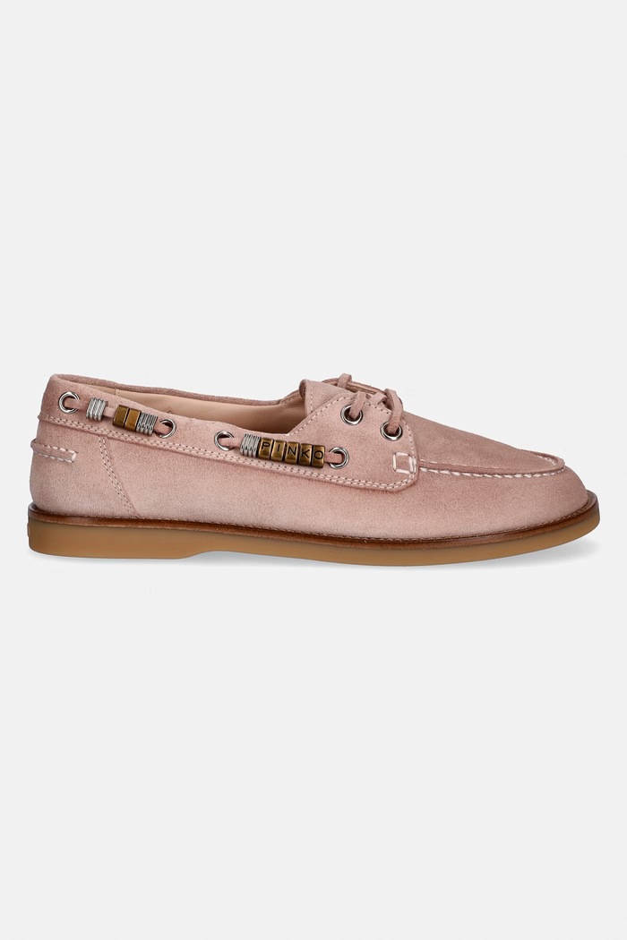 Pinko mokasyny damskie zamszowe Grace 01 SD0539.P002.P26 różowy SS26