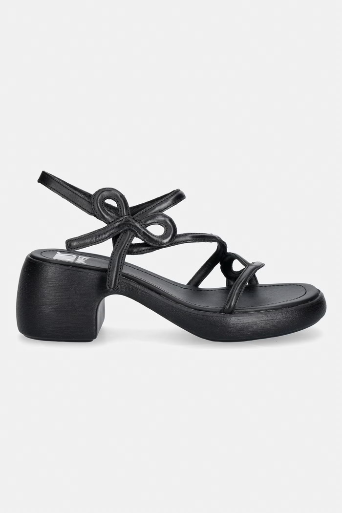 Încălțăminte Camper sandale din piele TWS K201875.001 negru