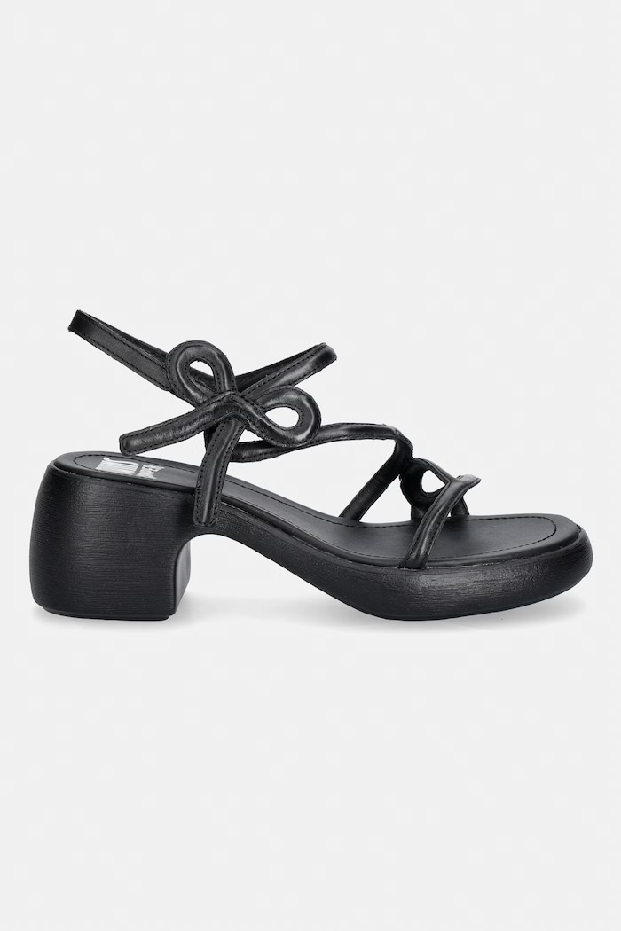 Încălțăminte Camper sandale din piele TWS K201875.001 negru