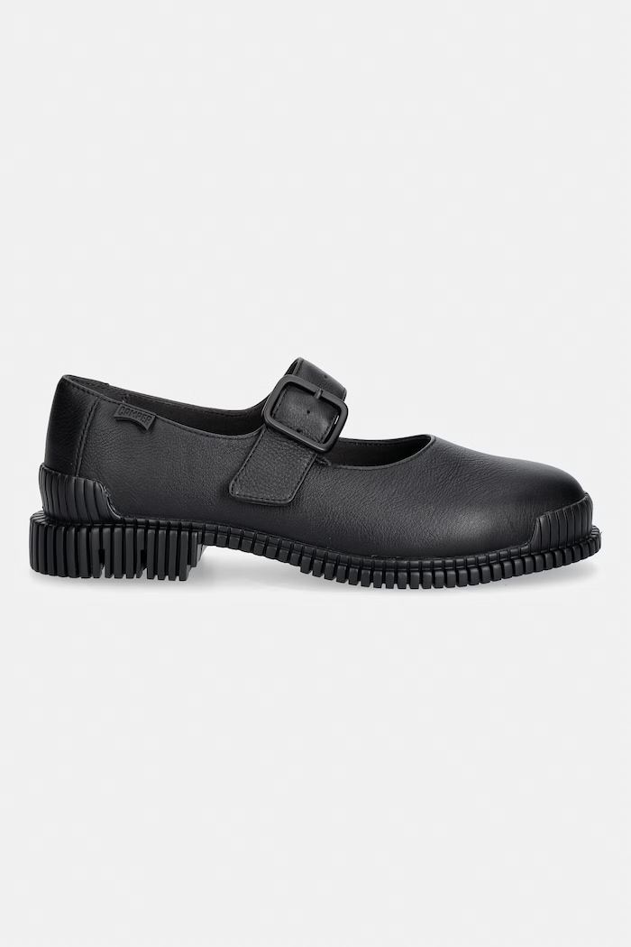 Camper balerini din piele Pix K201924.001 negru SS26