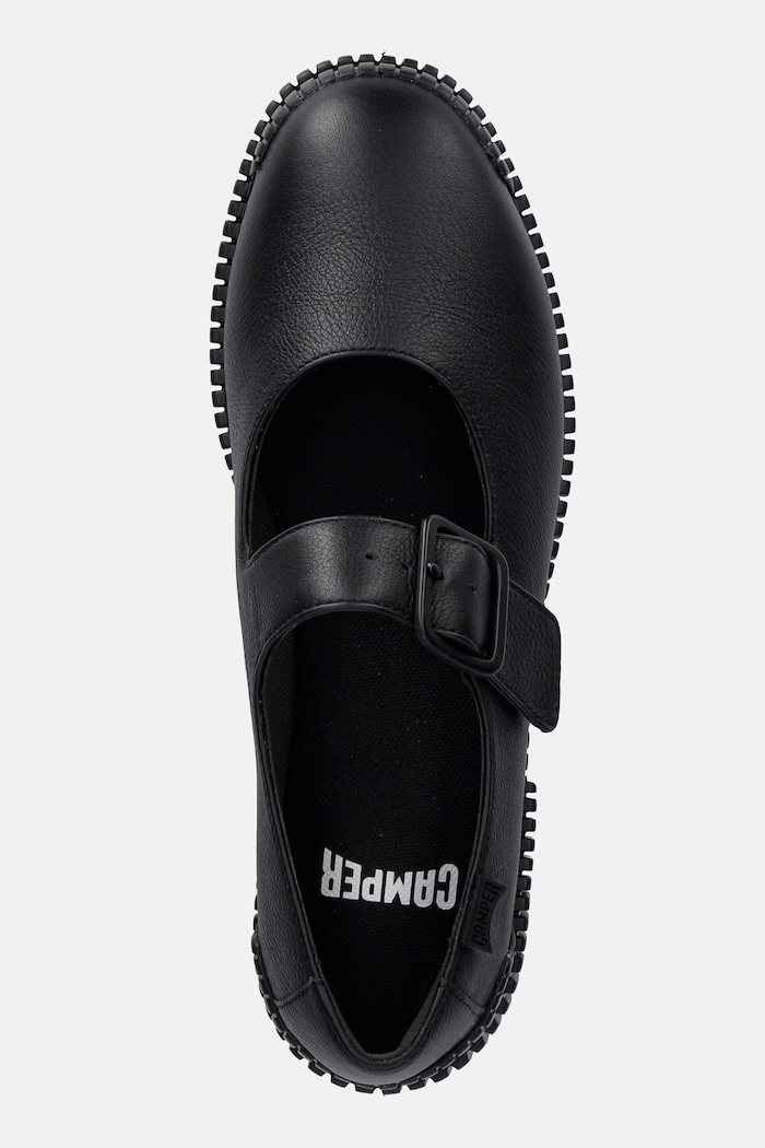 Camper balerini din piele Pix negru K201924.001