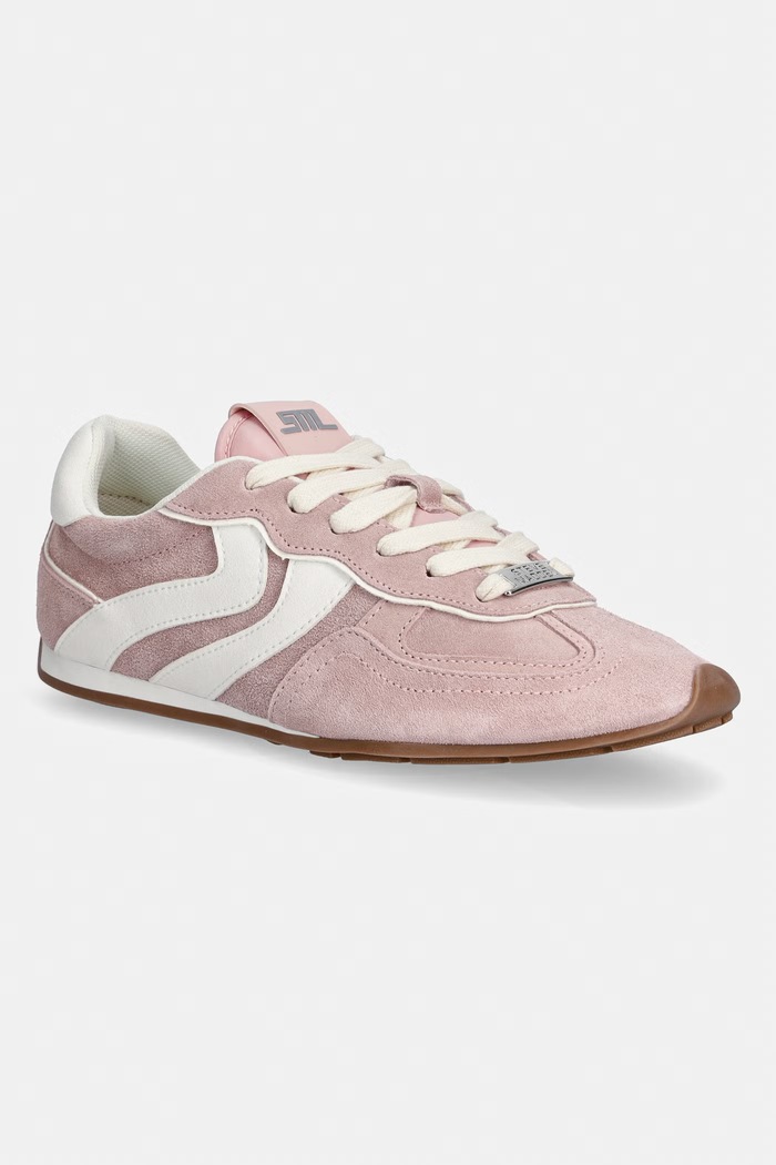 Tenisky Steve Madden Abbi-SM semišová koža ružová 11005187.BP5