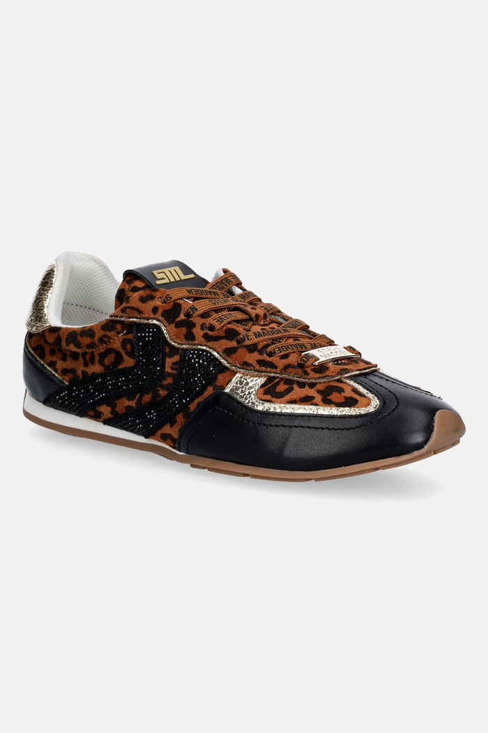 Sneakers Steve Madden Abbi-SMR απομίμηση λείου δέρματος καφέ 11005341.081