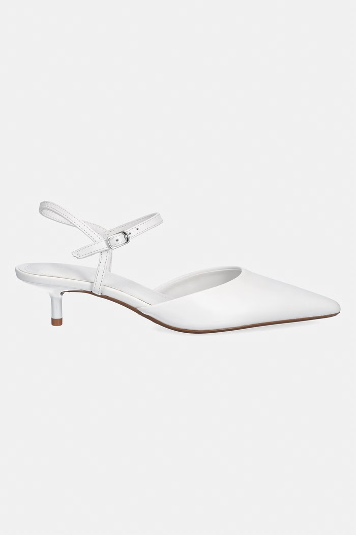 Steve Madden stilettos de piele Adelaide 11004721.1BW alb SS26