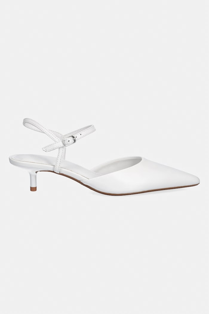 Steve Madden stilettos de piele Adelaide 11004721.1BW alb SS26