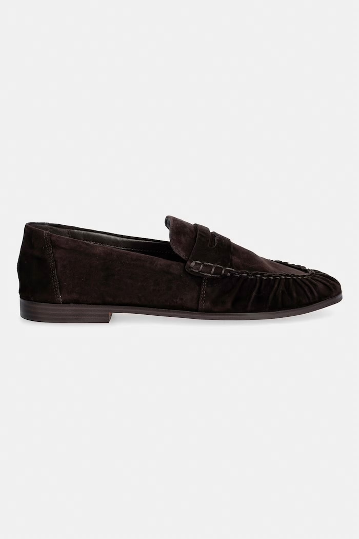 Steve Madden mocasini din piele întoarsă Muse 11005231.205 maro SS26