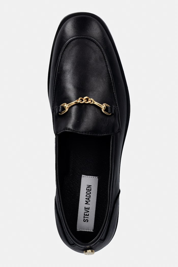 Steve Madden mocasini de piele Neona negru 11004936.017