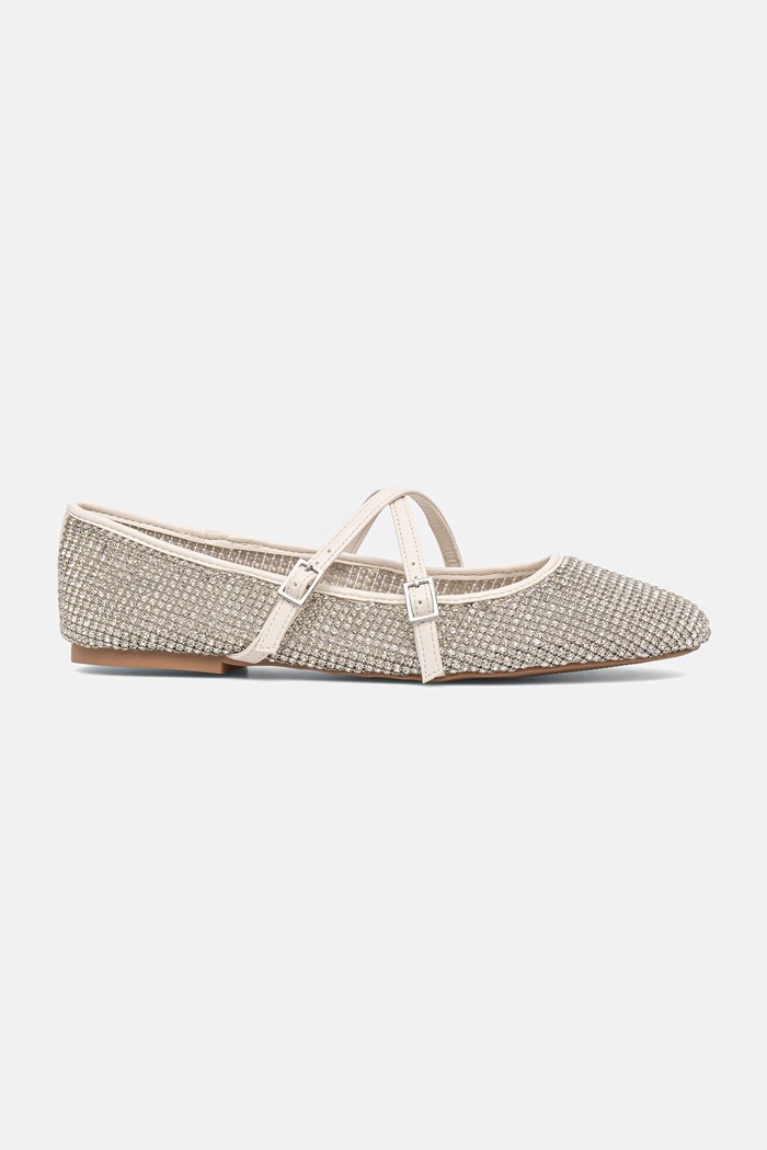 Baleríny Steve Madden Watchlist 11005277.IP3 strieborná SS26