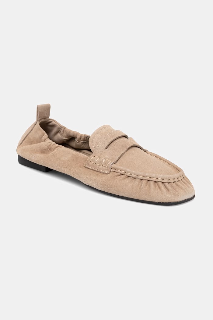 Semišové mokasíny Copenhagen leather semišová koža béžová CPH885