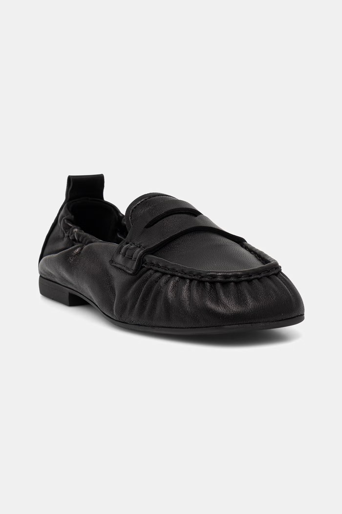 Copenhagen mokasyny zamszowe leather płaski czarny CPH885