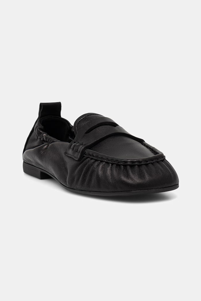 Copenhagen mokasyny zamszowe leather płaski czarny CPH885