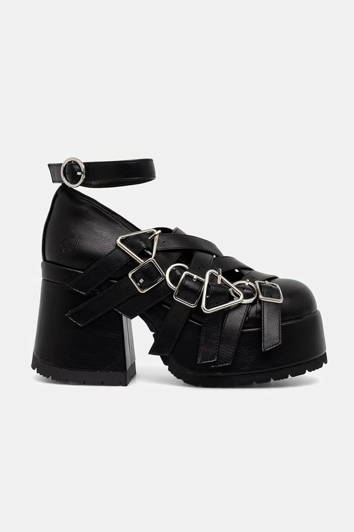 Koi Footwear cipele s debelom potpeticom Avalon Strappy Heeled Shoes PW01.Avalon crna SS26