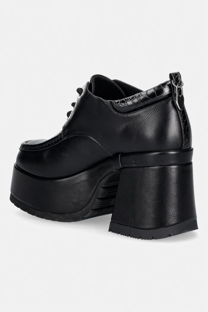 Obuwie Koi Footwear czółenka na słupku Kinetic Chunky Heeled Shoes AS02 czarny