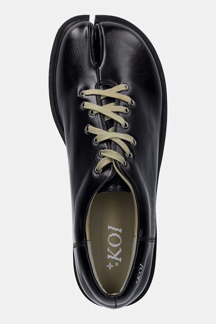 Koi Footwear półbuty damskie Abolisher Tabi Lace Up Shoes czarny Abolisher