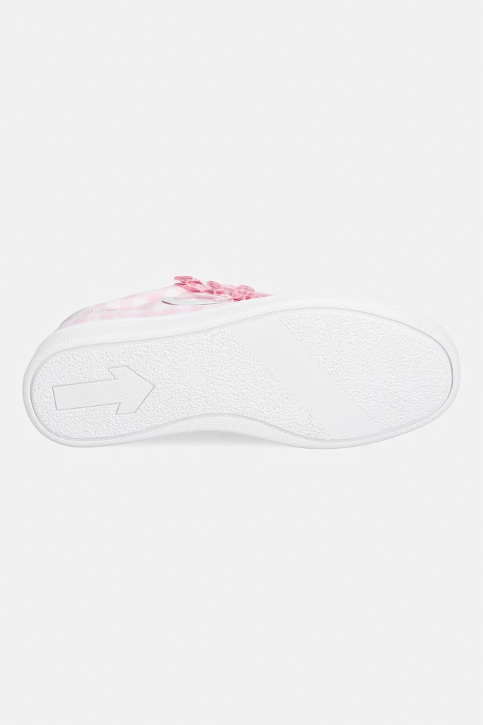Koi Footwear Magic Rabbit Gingham Flat Shoes sneakersy damskie CC01 różowy