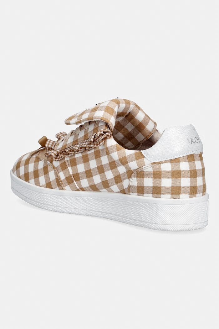 Παπούτσια Koi Footwear Magic Teddy Bear Gingham Flat Shoes sneakers Γυναικεία CC03 καφέ