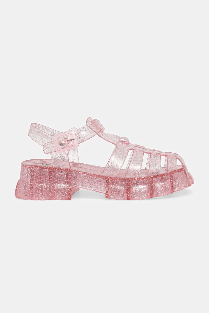 Koi Footwear sandale cu degetele acoperite pentru femei Sunbeam Heart Jelly Sandals JEL01 roz SS26