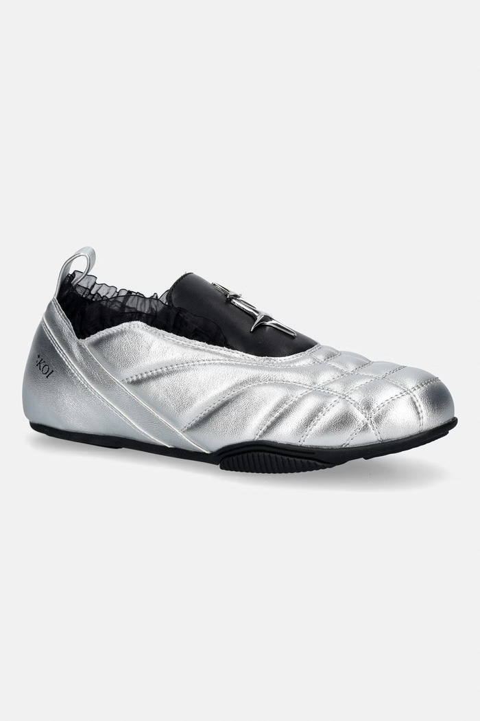 Koi Footwear Heartbreaker Sporty Slip On Shoes sneakersy damskie srebrny FR01