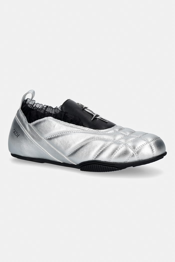 Koi Footwear Heartbreaker Sporty Slip On Shoes sneakersy damskie srebrny FR01