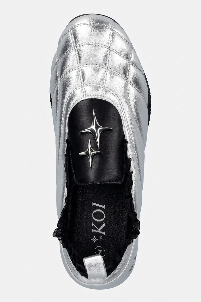 Koi Footwear Heartbreaker Sporty Slip On Shoes sneakersy damskie srebrny FR01