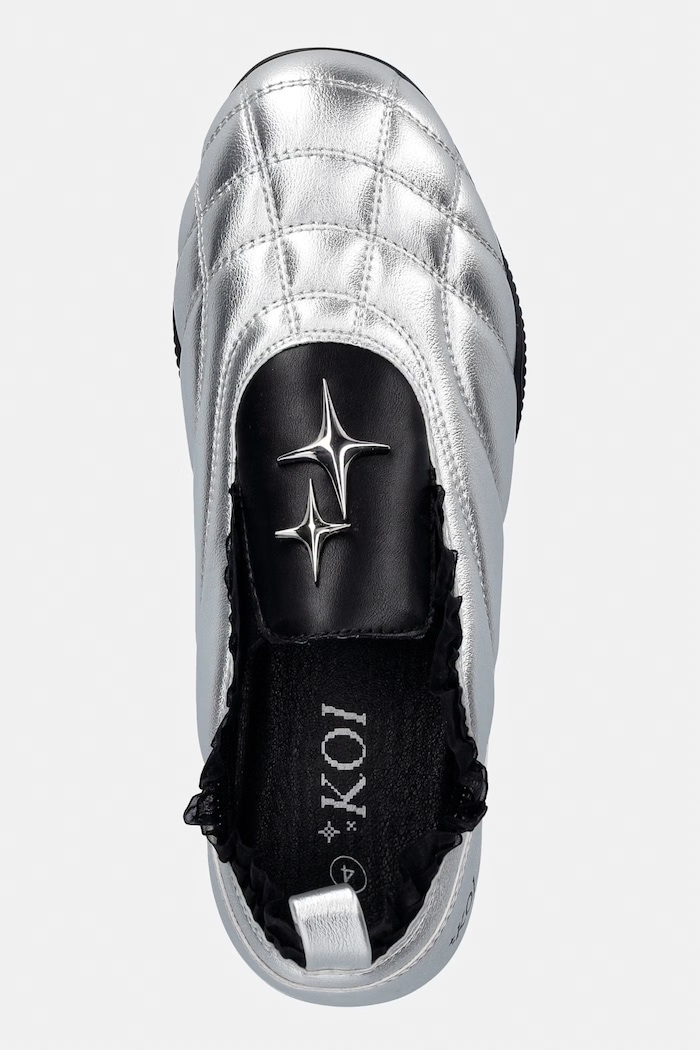 Koi Footwear Heartbreaker Sporty Slip On Shoes sneakersy damskie srebrny FR01