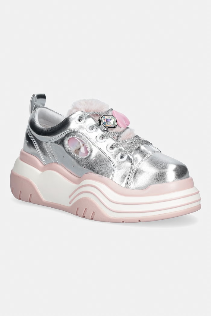 Koi Footwear Girlie Pop Chunky Trainers sneakersy damskie srebrny MT08