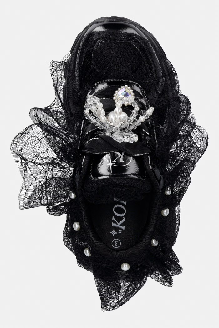 Koi Footwear Kelpie Whimsical Terrain Trainers - Black sneakersy damskie czarny HG01.Kelpie