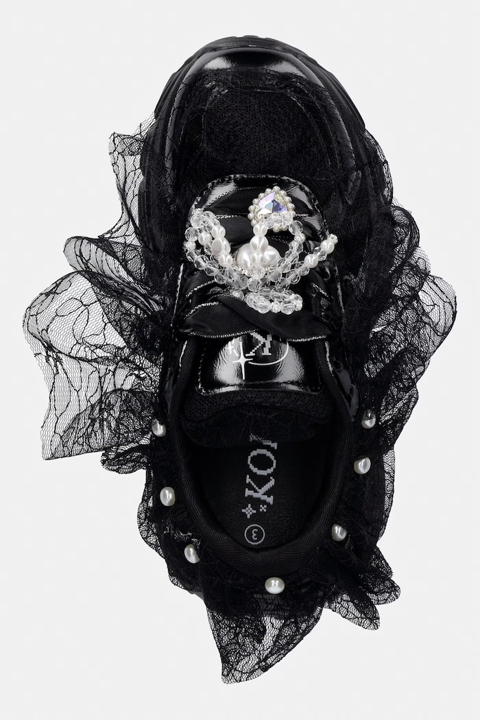 Koi Footwear Kelpie Whimsical Terrain Trainers - Black sneakersy damskie czarny HG01.Kelpie