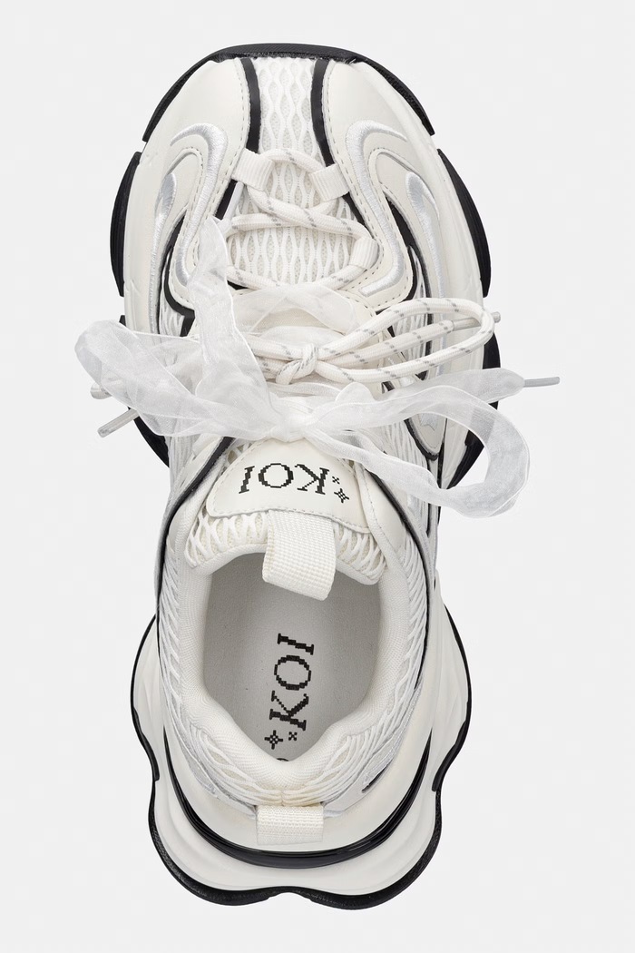 Koi Footwear Labyrinth Mega Chunky Trainers sneakersy damskie biały WD01