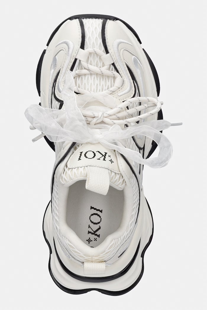 Koi Footwear Labyrinth Mega Chunky Trainers sneakersy damskie biały WD01