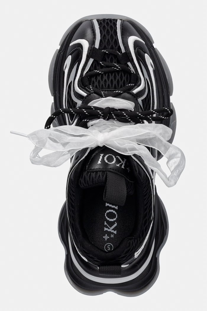 Koi Footwear Labyrinth Mega Chunky Trainers sneakersy damskie czarny WD01