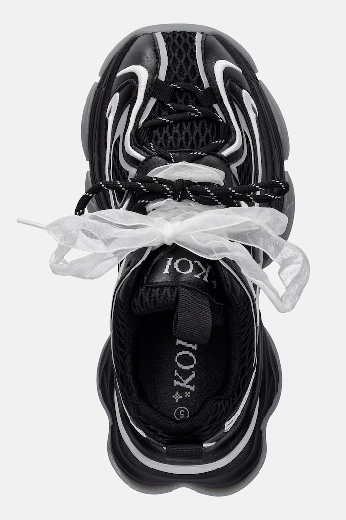 Koi Footwear Labyrinth Mega Chunky Trainers sneakersy damskie czarny WD01