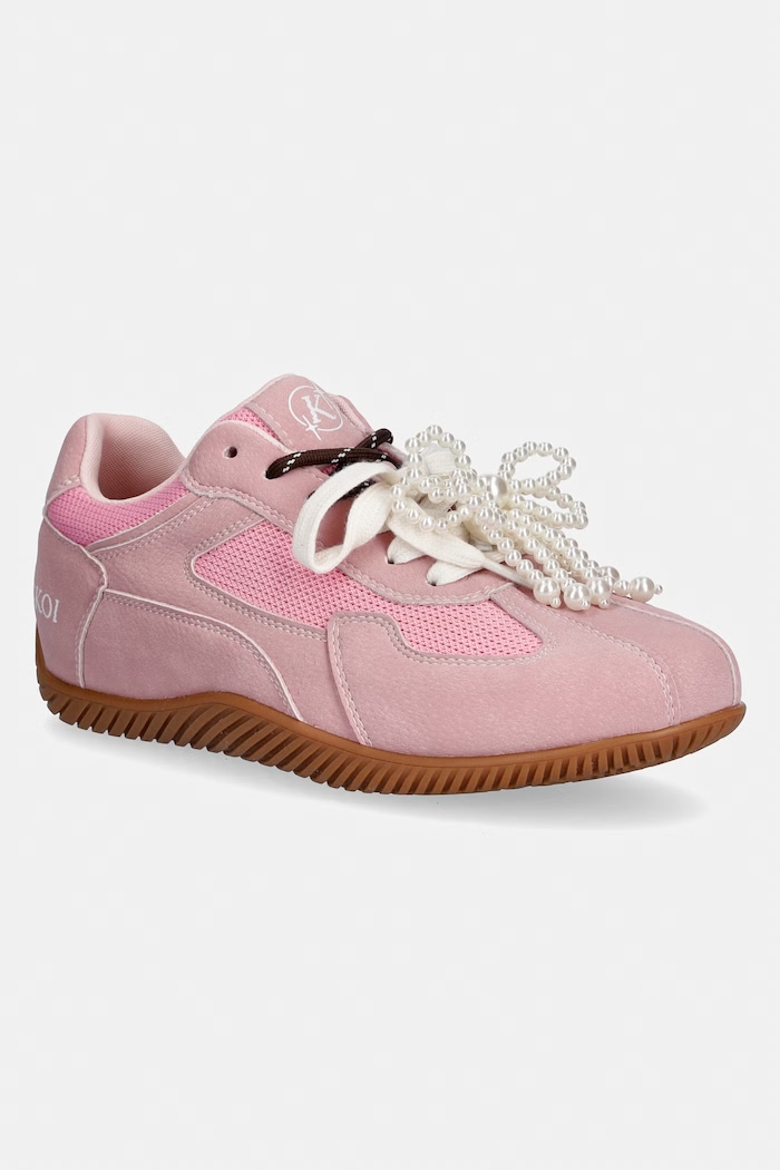 Koi Footwear Wanderlust Flat Pearl Trainers sneakersy damskie różowy Wanderlust