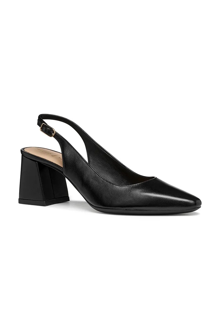 Kožené lodičky Geox D GISELDA D45VCC00085C9999 čierna SS26