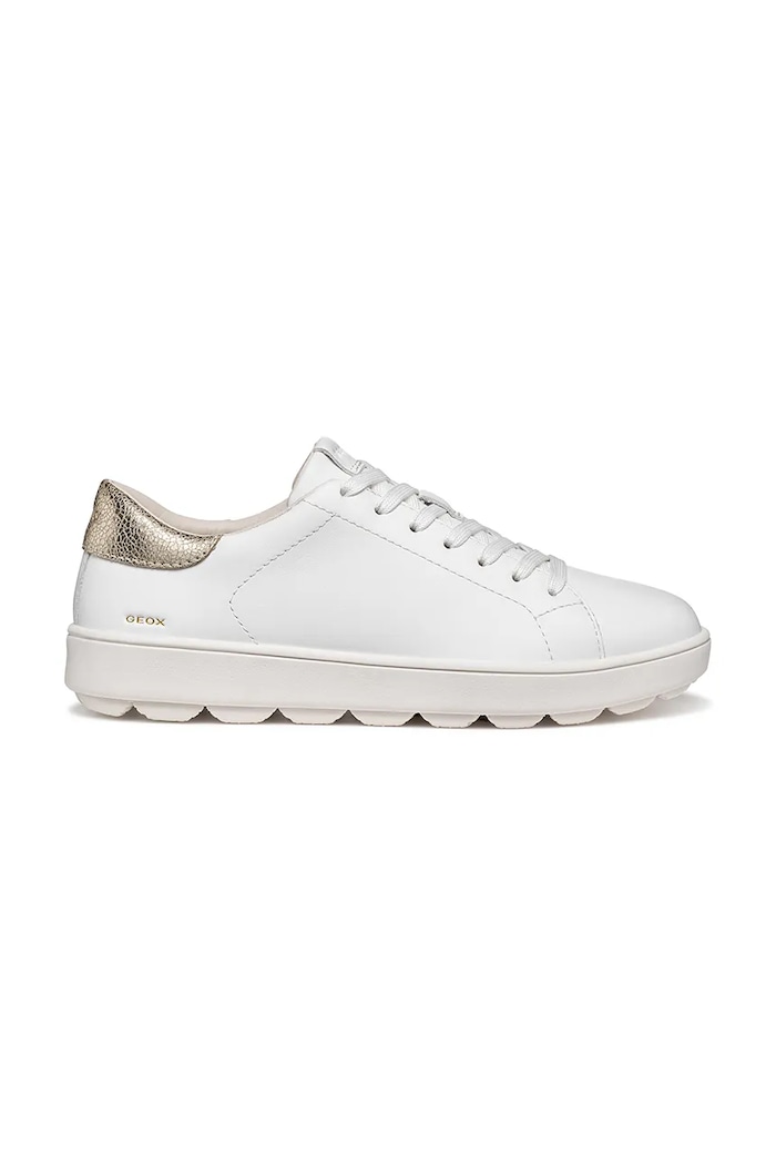 Geox sneakersy skórzane D SPHERICA ECUB-1 B pozostałe srebrny D65PJC085CFC1327