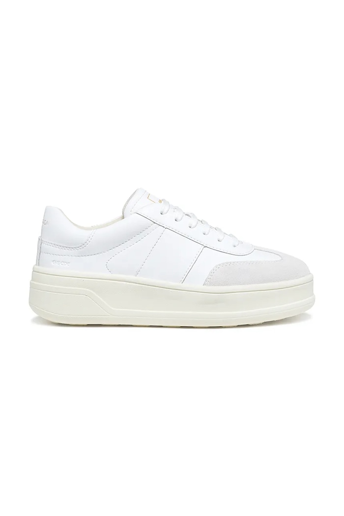 Geox sneakersy skórzane D SPHERICA ECUB-2 pozostałe biały D65WVA09B22C1352