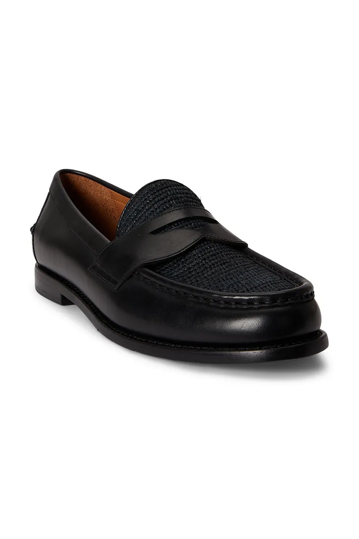 Polo Ralph Lauren μοκασίνια Ανδρικά δερμάτινα Alston Penny 803P07642003.001 μαύρο SS26