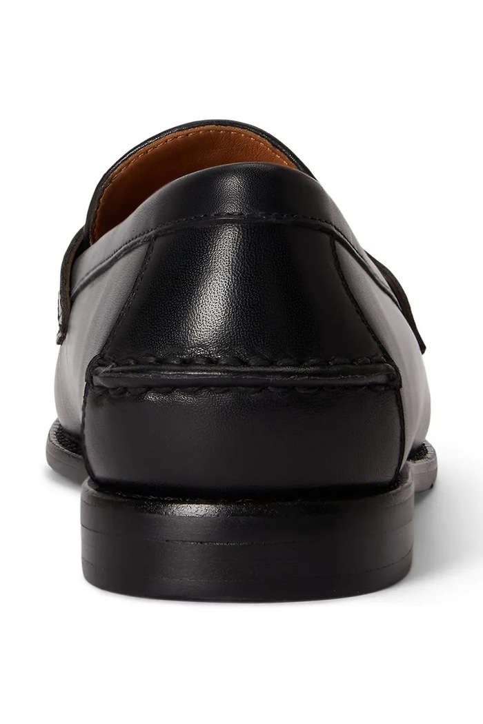 Polo Ralph Lauren μοκασίνια Ανδρικά δερμάτινα Alston Penny μαύρο 803P07642003.001