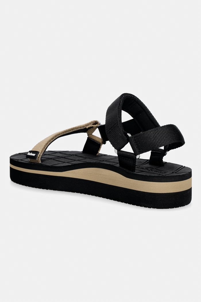 Obuv Barbour sandále na platforme dámske Mila LBS0020BK31 čierna