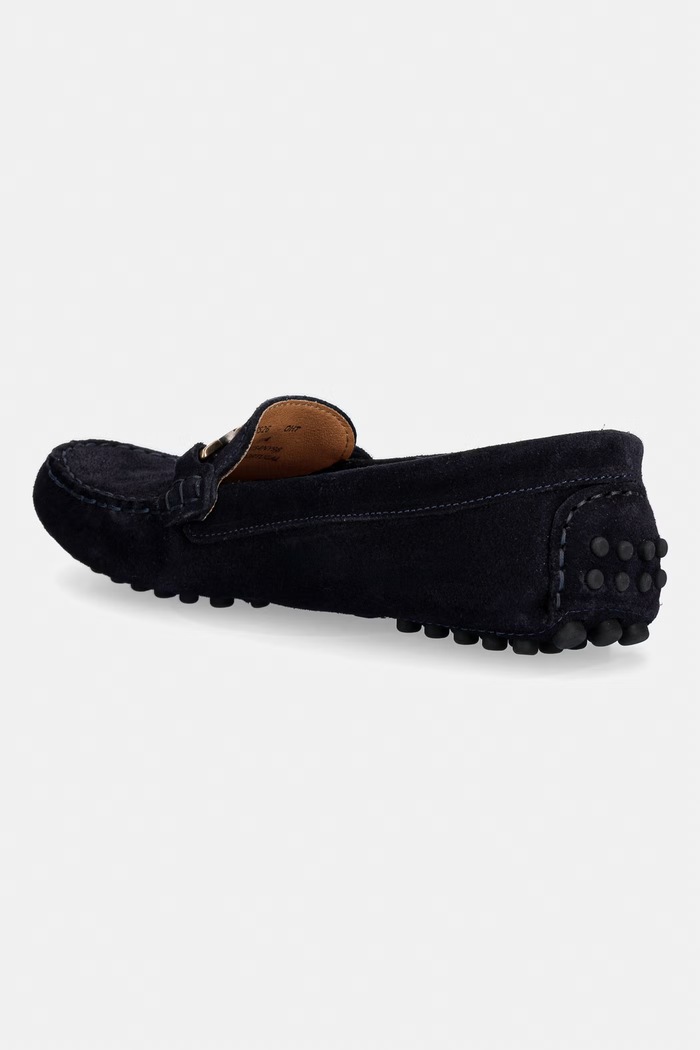 Obuv Barbour mokasíny dámske semišové Laire LFO0754NY98 tmavomodrá