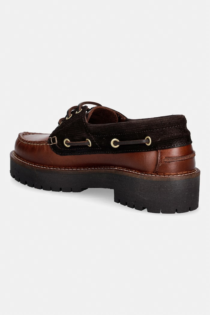 Obuv Barbour mokasíny dámske kožené Darras LFO0798BR94 hnedá
