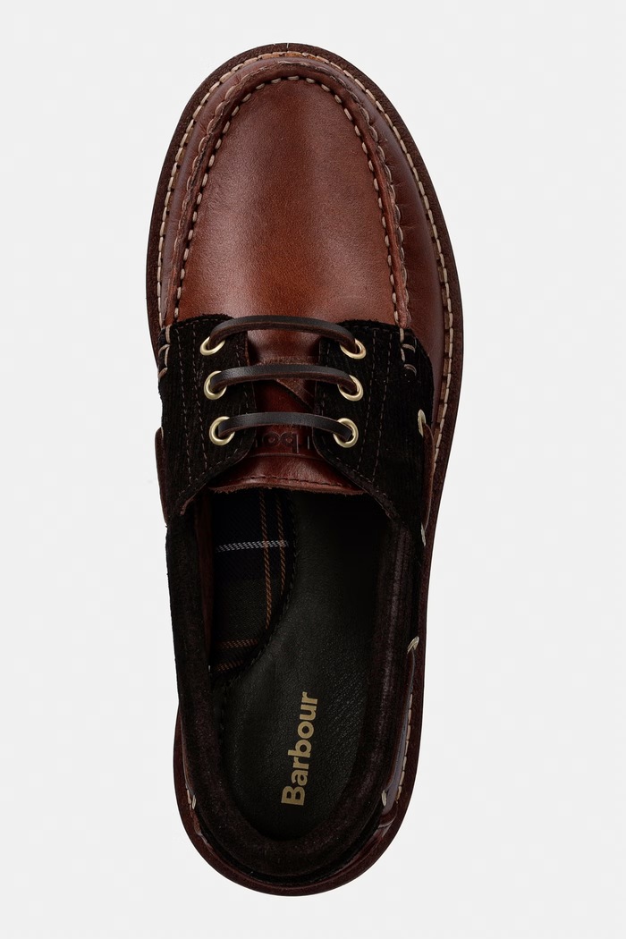 Barbour mokasíny dámske kožené Darras hnedá LFO0798BR94