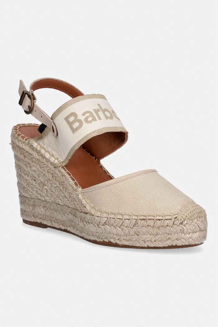 Barbour dámske espadrilky s otvorenou pätou Lyndhurst béžová LFO0803BE52