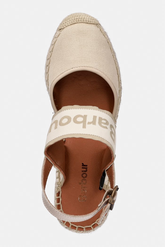 Barbour dámske espadrilky s otvorenou pätou Lyndhurst béžová LFO0803BE52
