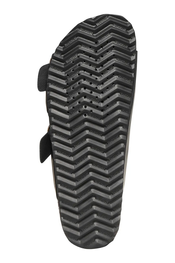 Kožené šľapky Geox D BRIONIA R D45Y3B000T5C9999 čierna