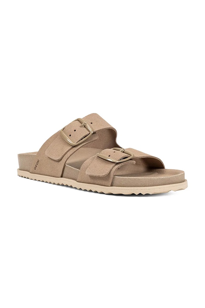 Semišové šľapky Geox D SANDYBETT D558RA00022C6738 hnedá SS26