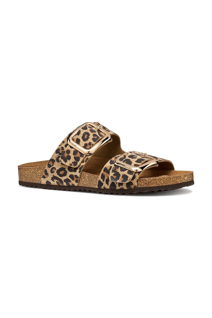 Geox papuci din piele D BRIONIA R D45Y3B000BSC5018 bej SS26
