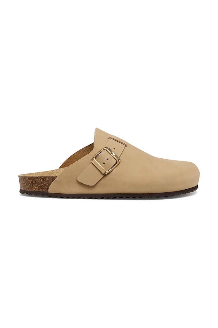 Geox šľapky mules dámske nubukové D BRIONIA béžová D65LSA00032C6738