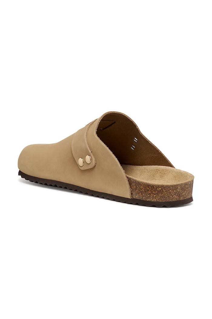 Geox šľapky mules dámske nubukové D BRIONIA béžová D65LSA00032C6738