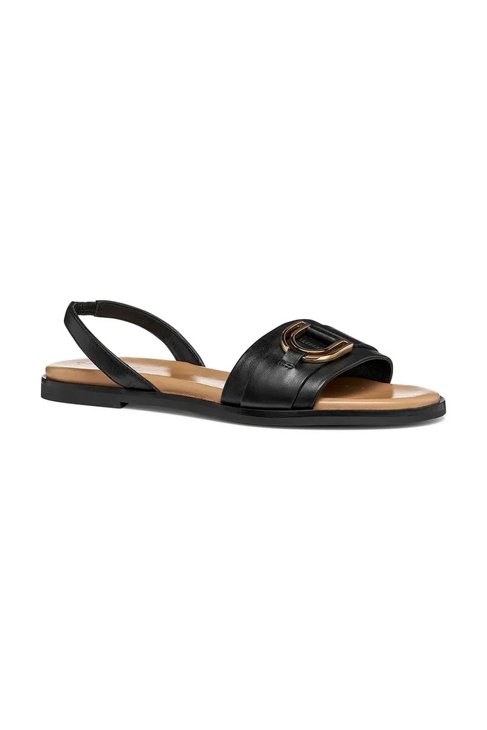 Δερμάτινα σανδάλια Geox D NAILEEN D65SDB00043C9999 μαύρο SS26